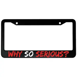 Why So Serious? The Joker Aluminum Car License Plate Frame, Car Accessories