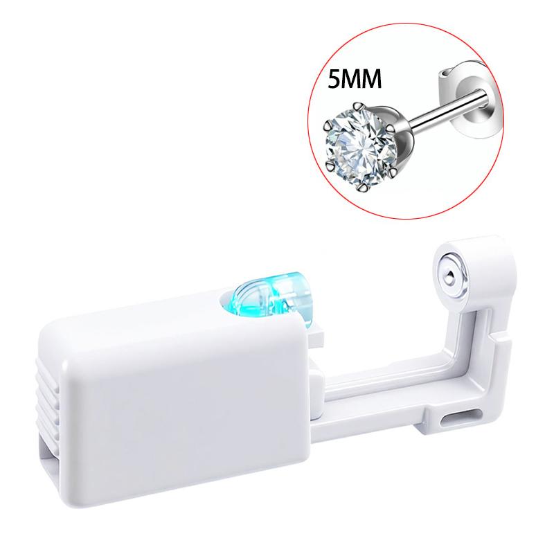 Funky Stainless Steel Cubic Zirconia Earrings With Ear Piercing  Set, For Daily Decoration