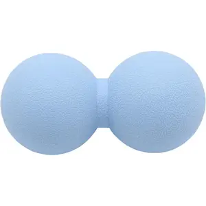 Hard Peanut Massage Ball, Double Lacrosse Massage Ball. Deep Tissue Massage Roller Mobility Ball for Physical Therapy Myofascial Release Muscle Relaxer Acupoint Massage (Blue)