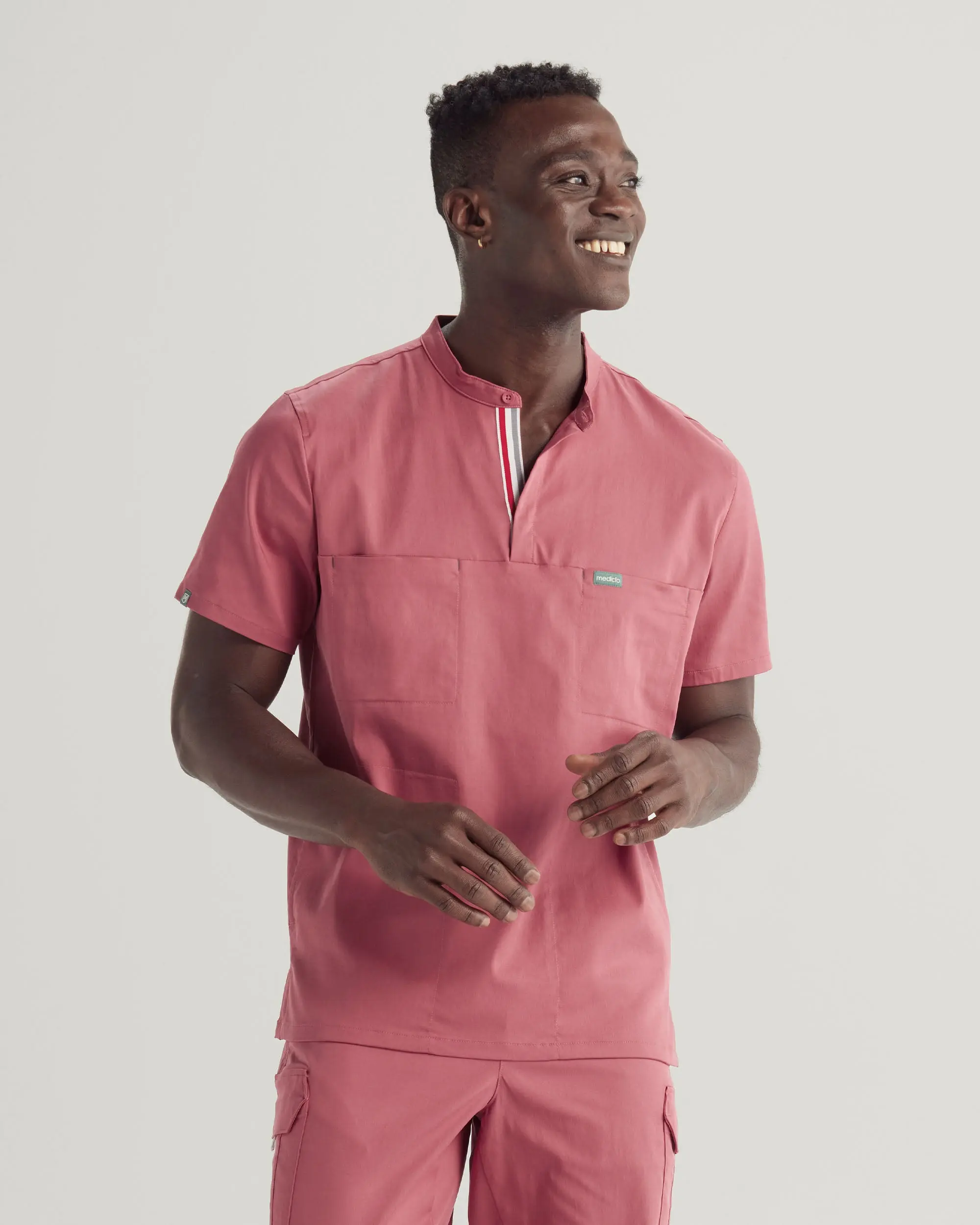 TENCEL™ Skye‎ ‎Banded Collar Scrub Top (Final Sale)