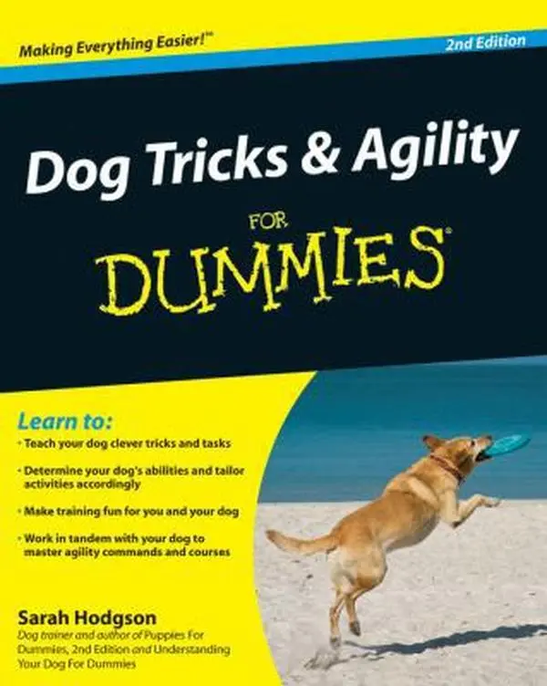 USED Book - Dog Tricks and Agility For Dummies by Sarah Hodgson (Paperback) - english