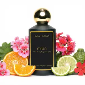 JoeJo + Nebria Milan Linen & Room Spray — Mandarin Rind, Bergamot & Geranium | Luxury Home Fragrance | 100ml.