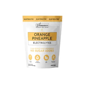Just Ingredients Orange Pineapple Electrolytes – 30‑Serving Hydration Drink Mix with Coconut Water, Sea Salt, and Trace Minerals – Supports Energy, Recovery, and Electrolyte Balance*