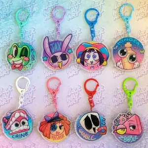 TADC Headshot 2 side Acrylic Keychains, The Last Act Keychains, TADC finale Keychains, digital circus 2026 Keychains