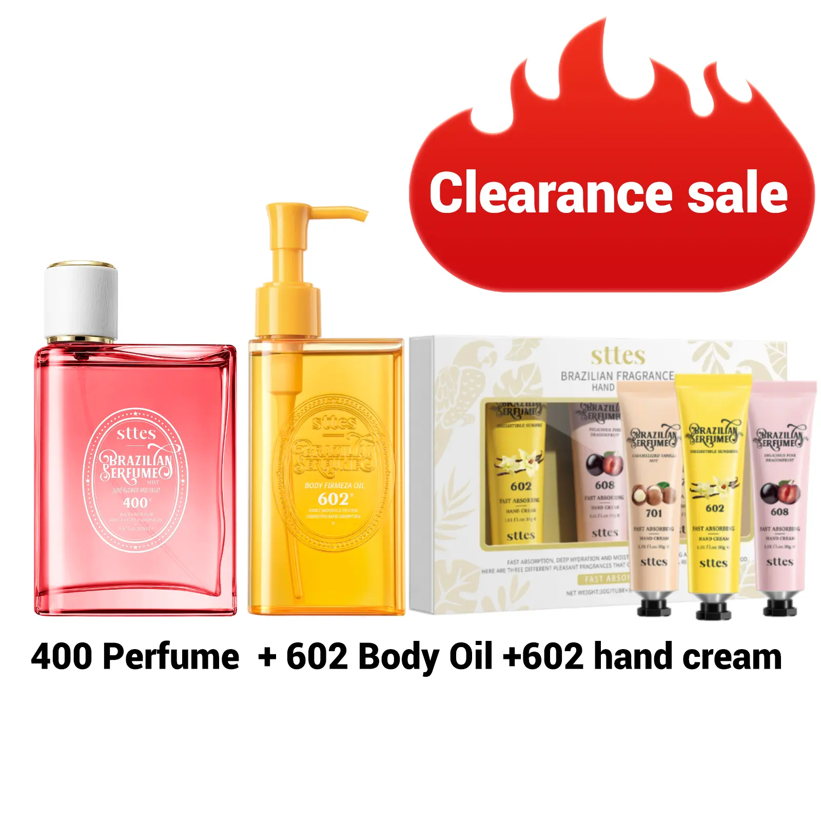 400+ hand cream $5 + body oil $5