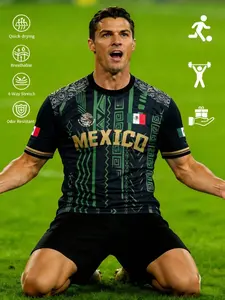 2026 Mexico World Cup Football Jersey, Men & Youth Sports Tops, Outdoor Sportswear, Comfortable Round Neck T-Shirt, Casual Clothing