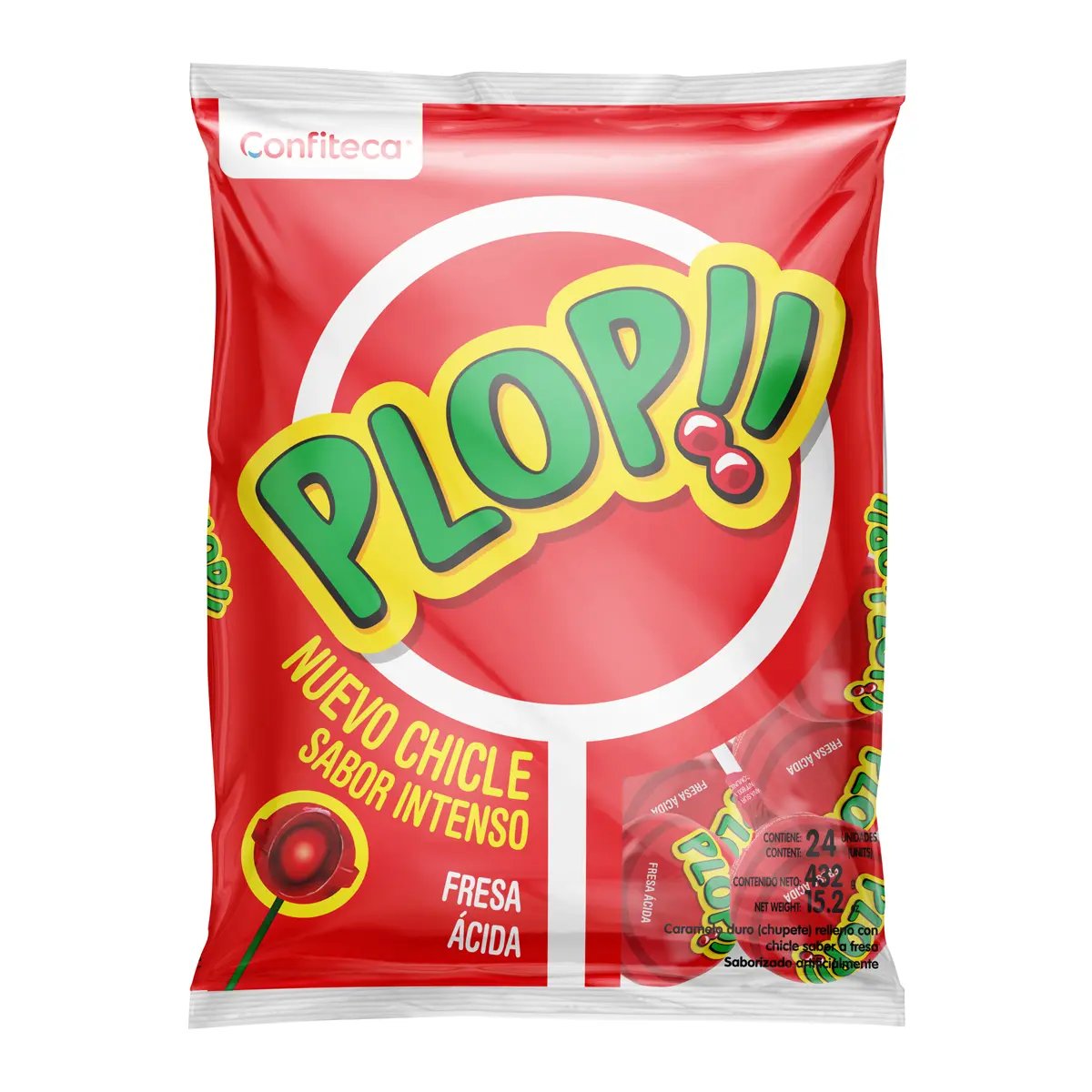 Chupetes Plop Confiteca - Bolsa de 430g