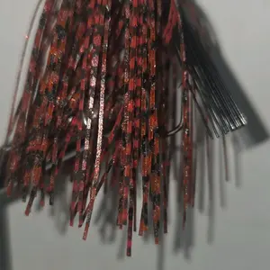 #0157 3/8 oz Weedless Ball Bass Jig Red Craw