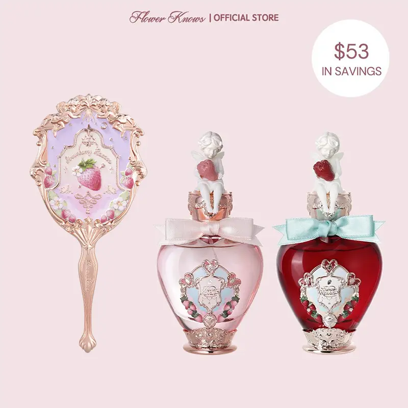 Flower Knows Muse Scent Set, Fruit & Strawberry Sweet Fragrance, 50ml (1.7oz) Eau De Parfum, Long-lasing, Summer Women Perfume Gift, #Summervibes,summerwins,vacationoutfits,beachoutfits
