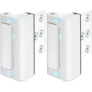 Door Lock for Front Door  Safety - Home  Door Reinforcement Locks  Proof for Doors Latches for Top of Inside Childproof Flip for Night Bedrooms Apartment Add Extra Lock