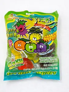 Fruity's Snacks Sweet & Sour Jelly Assorted 9 pcs Individually Wrapped Fruity Delights for On-the-Go Snacking