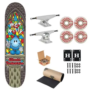 World Industries Skateboard Wet Willy Stained Glass 8.25" Krux, Spitfire, Indy Upgrade
