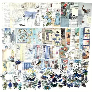 200PCS Vintage Scrapbooking Supplies Kit for Journaling Scrapbook Sticker Paper Pack for Bullet Journals Junk Journal Planners Aesthetic Cottagecore Room Decor Wall Art Collage Album Supply