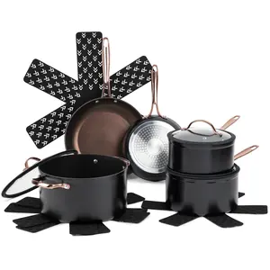 Thyme & Table Signature 12-Piece Cookware Set Non-Stick - Rose Gold