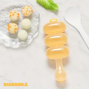 1pc, Rice Ball Maker with Spoon, Kitchen Rice Ball Shaping Mold, Shake And Fun, Feeding And Eating Tool
