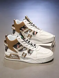 Fashion Mid-Height Sneakers, Stylish Casual Shoes for All Seasons, Comfortable and Trendy Footwear for Men and Women