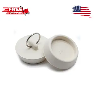2Pcs Rubber Drain Stopper Fits 1-5/8 Inch to 1-3/4 Inch