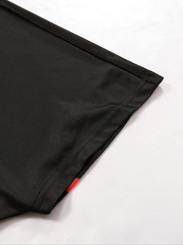 Men's Race Car & Letter Print Round Neck Crop Tee, Loose Casual Fashion Short Sleeve T-shirt for Daily Wear, Men's Top for All Seasons, Tropical