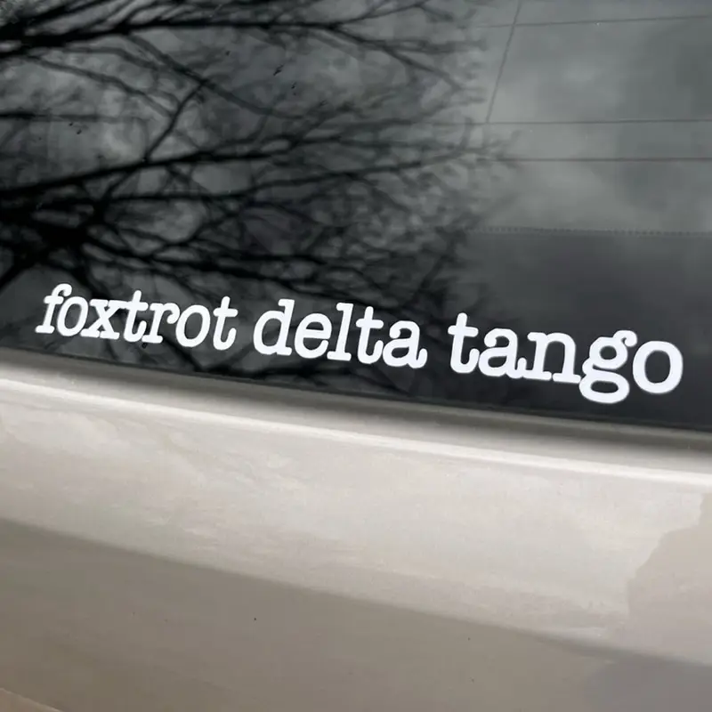 Foxtrot Delta Tango FDT Vinyl Car Decal