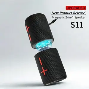 MOKATA Magnetic  Bluetooth Speake UK Stock  Split Speaker Valentine's Day gifts 18m link distance 20W IPX6 Waterproof box speaker wireless mid bass Portable Outdoor Speaker home sound system party speaker  Underseat Car Subwoofer for Bathroom Outdoor