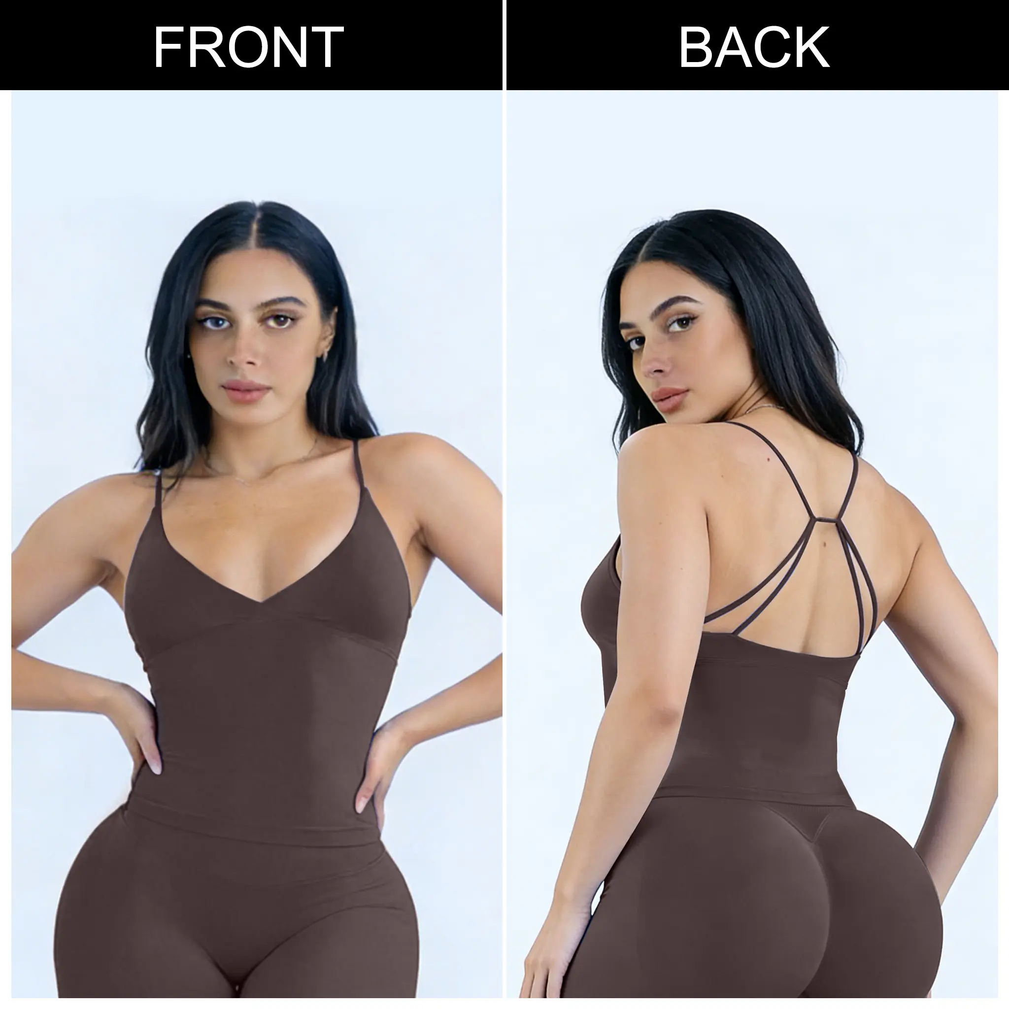 Brown Longline Top