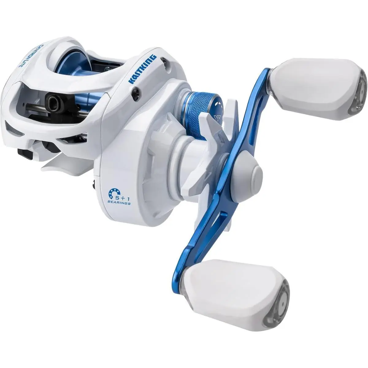 KastKing Centron Lite Baitcasting Fishing Reel – Lightweight, Glass Fiber Infused Nylon Frame – 7.6 OZ – 5 + 1 Anti-Reverse Ball Bearings, 7.1:1 High-Speed Gear Ratio Fishing Reel with Compact Design