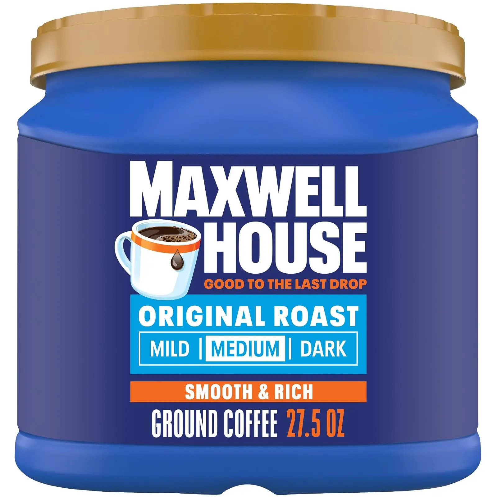 Ground Coffee, Original Roast, 27.5 oz Canister