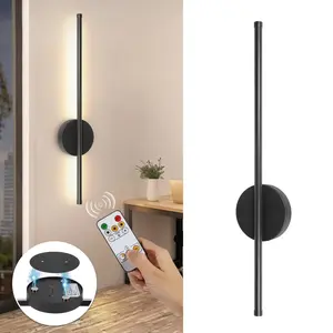 Modern Charging Wall Lamp, Wireless Wall Lamp, Dimmable with Remote Control, Two Installation Options For Living Rooms, Bedrooms, Hallways and Entrances, Modern Indoor Lighting Fixture