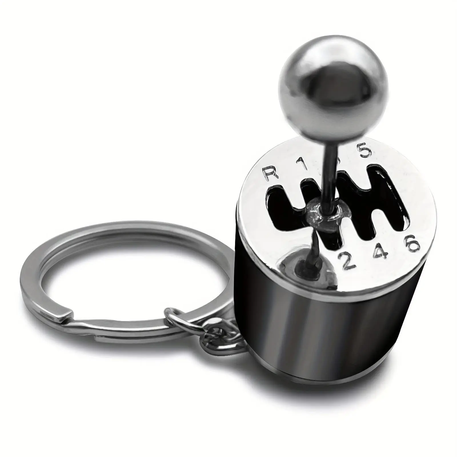 For Mini Gear Shift Stick Stylish Keychain - Car Key Accessories (Black)