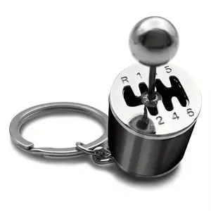 For Mini Gear Shift Stick Keychain - Car Key Accessories (Black)