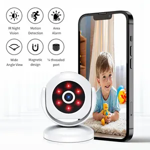 1080P Indoor Security Camera Home Wireless Smart Night Vision Network Monitoring Camera HD With Two-Way Audio, Remote Control for Pet/baby monitor, Bedrooms, Living Rooms Surveillance