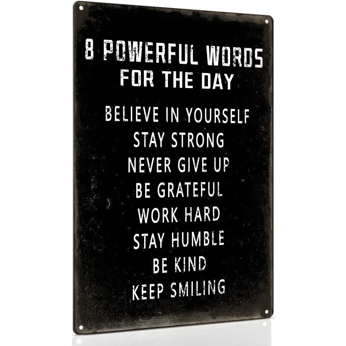 Metal Inspirational Wall Art Plaque Signage (8x12 in) - Casual House Decor with Mounting Screws, Balcony Accent, Living Room Highlight, Teen Bedroom Gift, Hanging Plaque, Room Decor
