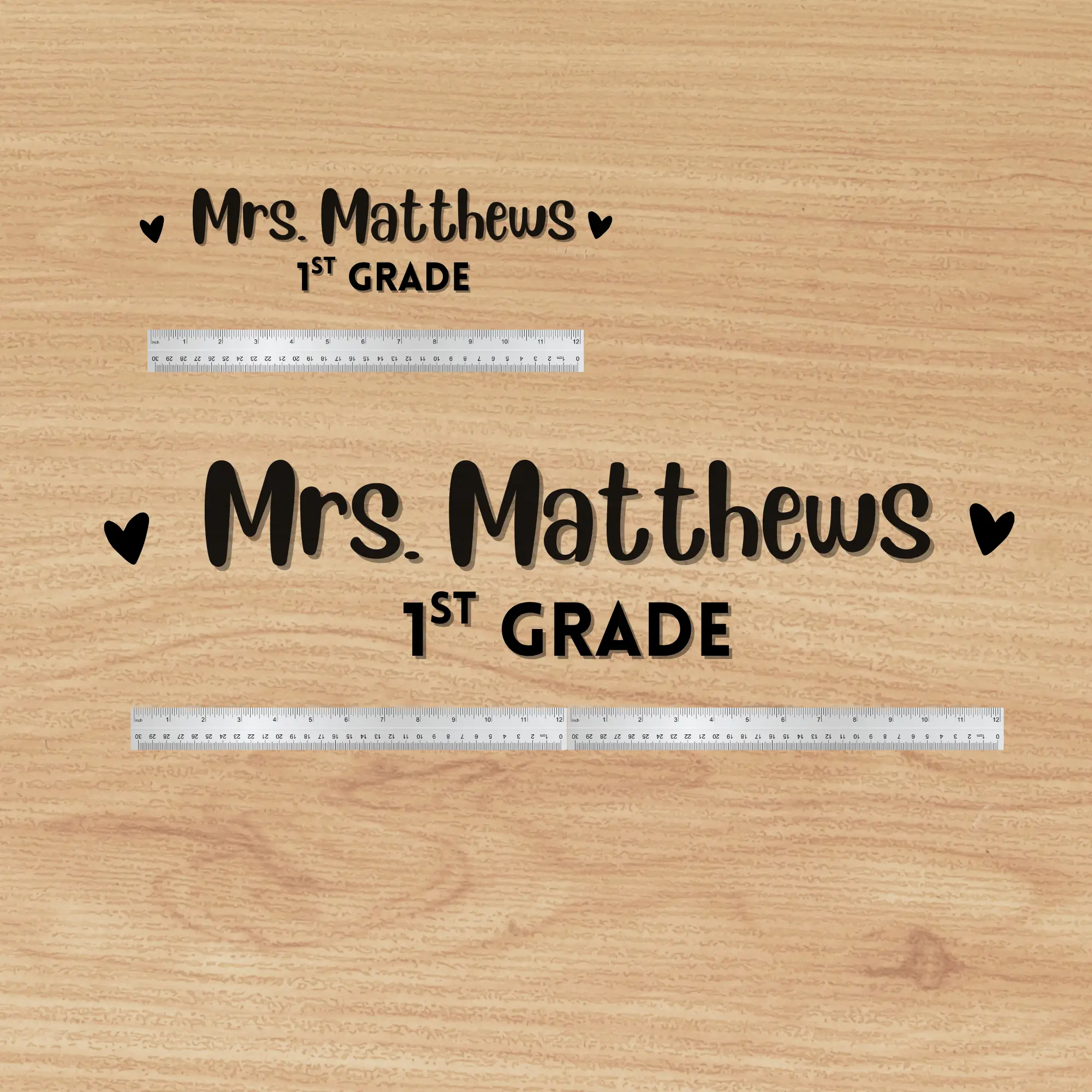 Custom Classroom Door Decal - Teachers Name for School Doors