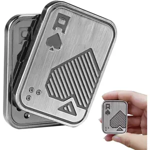 Fidget Toys Adults, EDC Metal Fidget Slider, Magnetic Poker Push Card, Adult Fidget Toy for Anxiety ADHD, Cool Office Gadgets Gift for Men Dad Teens, Valentines Day Gifts for him