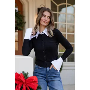 FINAL SALE - Jingle All the Way Collared Knit - DU Deal