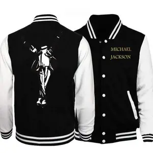 Michael Jackson Sweatshirt Autumn and Winter Men Women Fashion Baseball Jackets AOP All Over Print