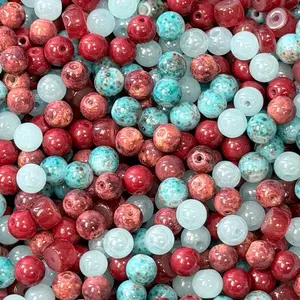 B250ML. Glass/Porcelain Mix Beads for Jewelry Making 250ML/8oz bead mix 2 Orders for a Bento