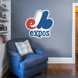 Montreal Expos - RealBig Classic Logo Collection - Official MLB - Reusable Vinyl Wall Decals