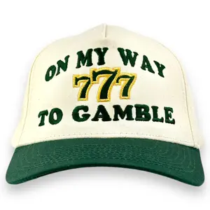 On My Way To Gamble Embroidered Hat