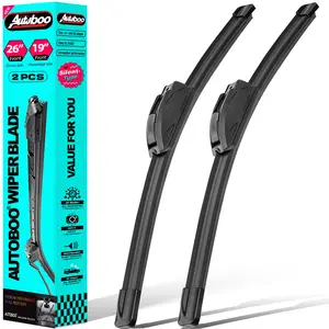 26"+19" Front Windshield Wiper Blades Replacement for 2008-2017 Honda Accord/2010-2015 Toyota Prius OEM QUALITY Premium All-Season Automotive