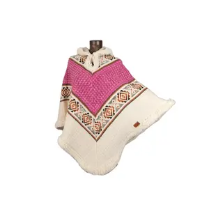 Premium Ecuadorian Wool Poncho | Handwoven & Cozy + Tote Bag Included