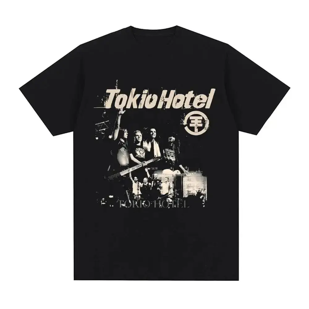 Tokio Hotel Kaulitz Rock Band T-Shirt Cotton Trendy Short Sleeve Tee Men Women Hip Hop Streetwear Top