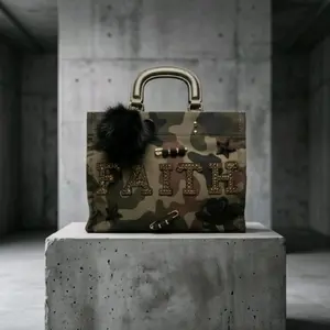 Spicy Girl Faith Camo Canvas Bag