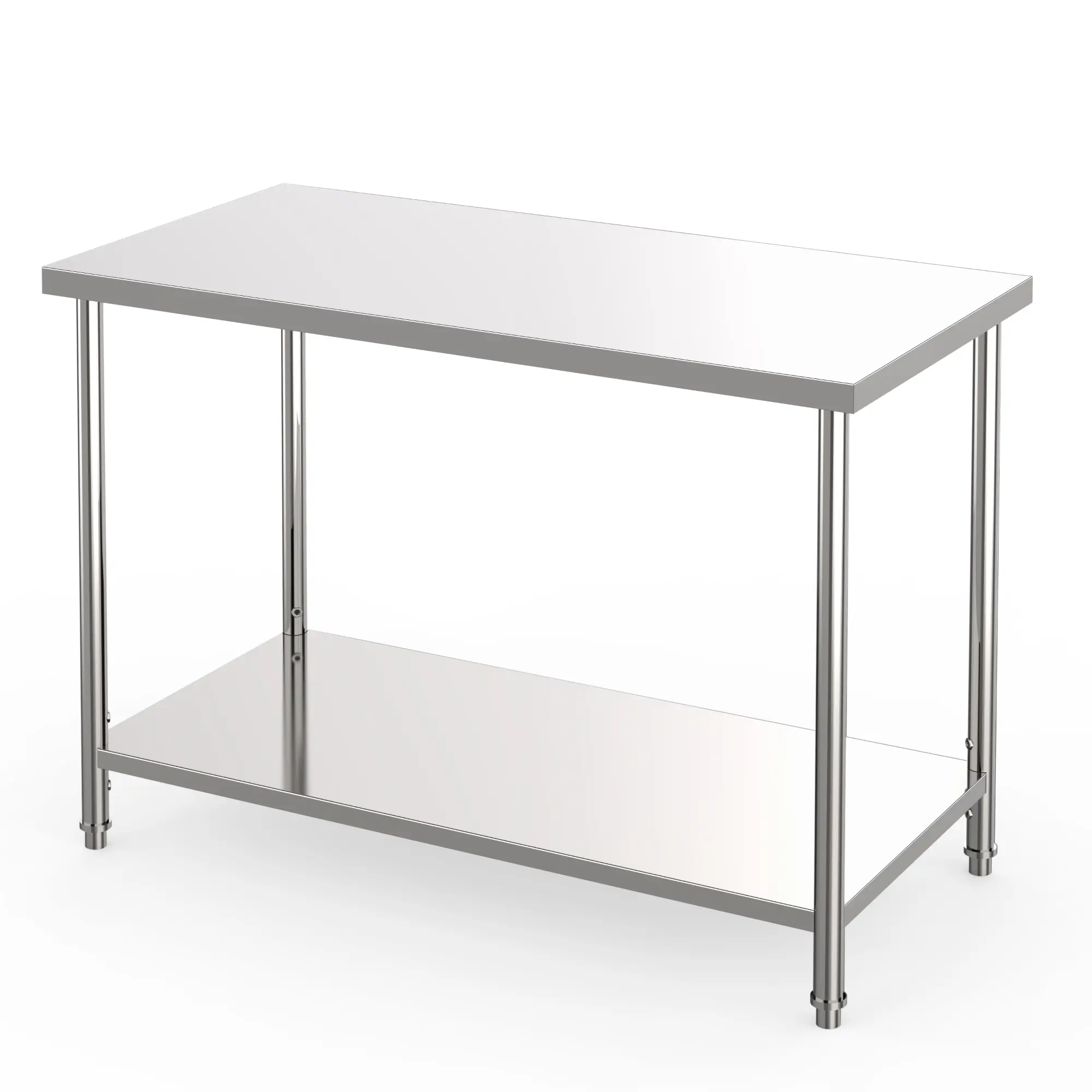 [Football Fan SeasonDeal] 36″x 24″ / 48″x 24″ New Upgraded Utility Tables Stainless Steel Table for Prep & Work, Metal Commercial Heavy Duty Table with Adjustable Under Shelf for Restaurant, Home and Hotel