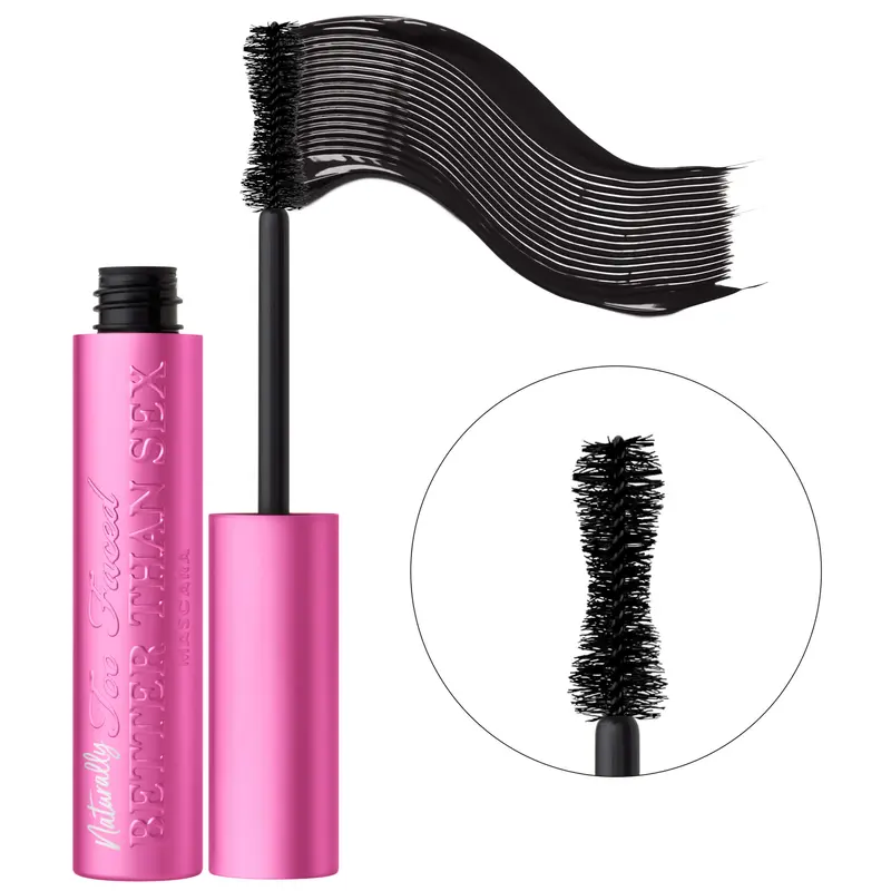 Too Faced Naturally Better Than Sex Mascara | Naturally-Derived, Volumizing, Lengthing, Mascara | Conditions Lashes, Opthamologist Tested