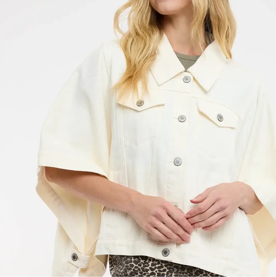 Poncho Jacket Ecru
