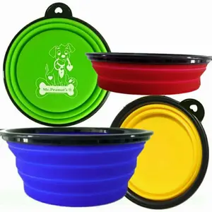 Mr. Peanut Collapsible Silicone Travel Bowls