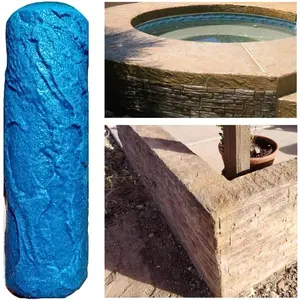 Weathered Flagstone Concrete Roller Stamp, Stone Texture Roller and Masonry Form for Decorative Concrete Patios, Driveways, Walkways, Water Features etc.