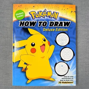 Pokemon How to Draw Deluxe Edition, How to Draw 70 Pokemon, Stickers Included