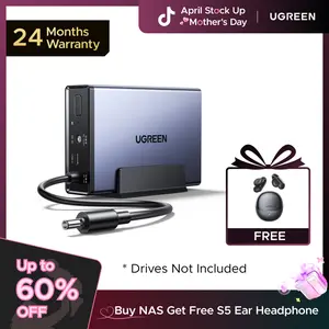 UGREEN NAS UPS, 120W DC Battery Backup and Surge Protector, 12000mAh Uninterruptible Battery Power Supply Only Compatible for UGREEN NAS DH2300, DH4300 Plus, DXP2800, DXP4800,DXP4800 Plus,DXP480T Plus,tiktokshopstockup,mothersdaygift